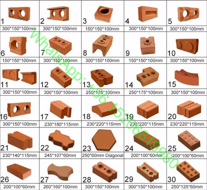 Designs of clay interlocking lego bricks