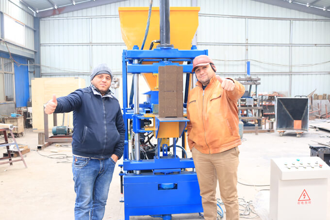 Algeria Customer Test GiantLin SYN1-5 Automatic Hydraform Block Machine